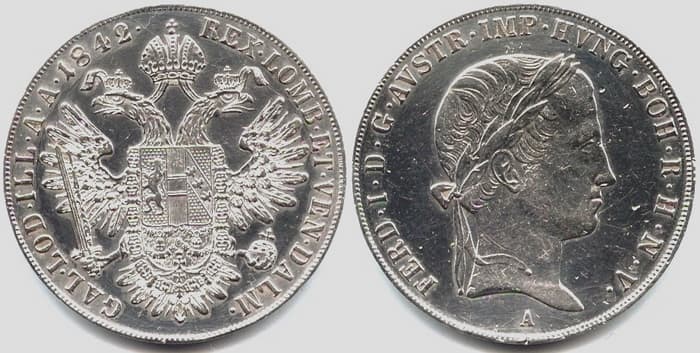 старинная серебряная монета 1 талер