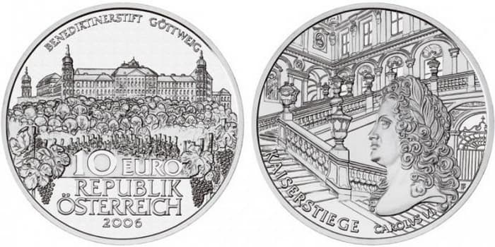 серебряные 10 евро Австрии