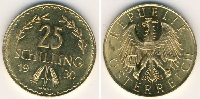 25 shillings 1926-1938