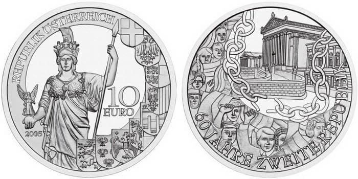 60 years of the Second Republic silver coin