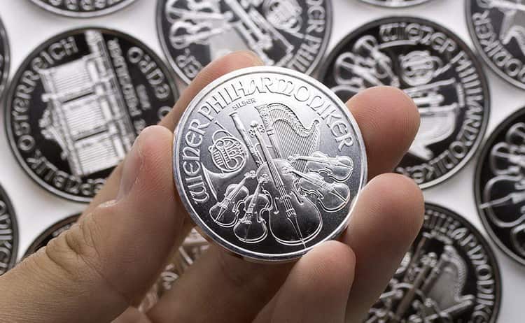 silver coin-Vienna Philharmonic