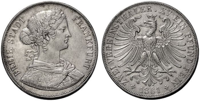 серебряная монета союзный талер