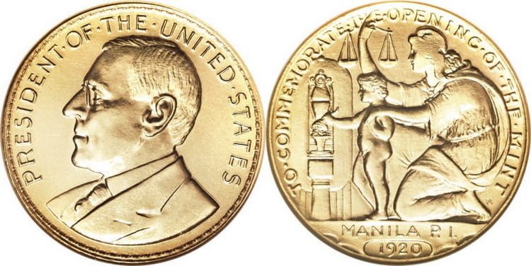 1 Доллар США с изображением Президент Вилсон