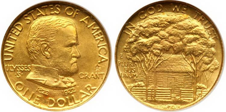 1 Доллар США с изображением Улис Грант