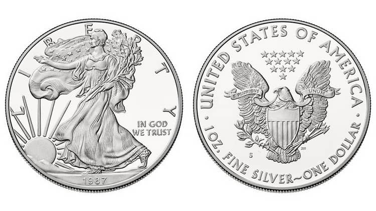 Серия монет Американский серебряный орёл