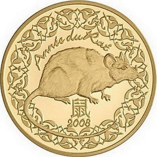 2008 год монета из золота Франции