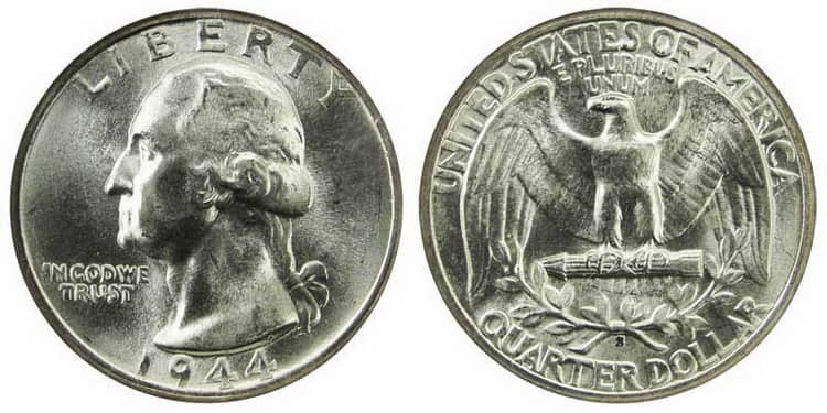 25 центов 1944г