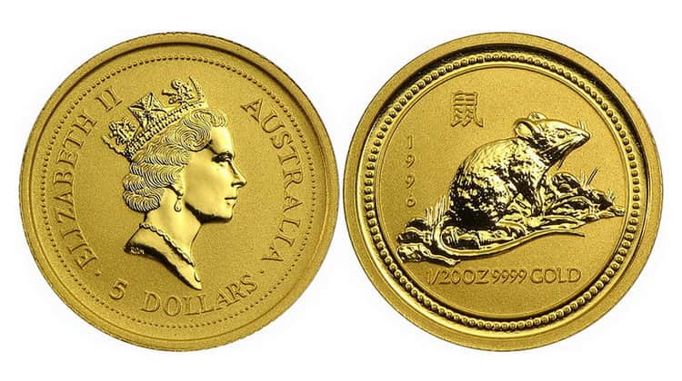 5 Australian dollars coins