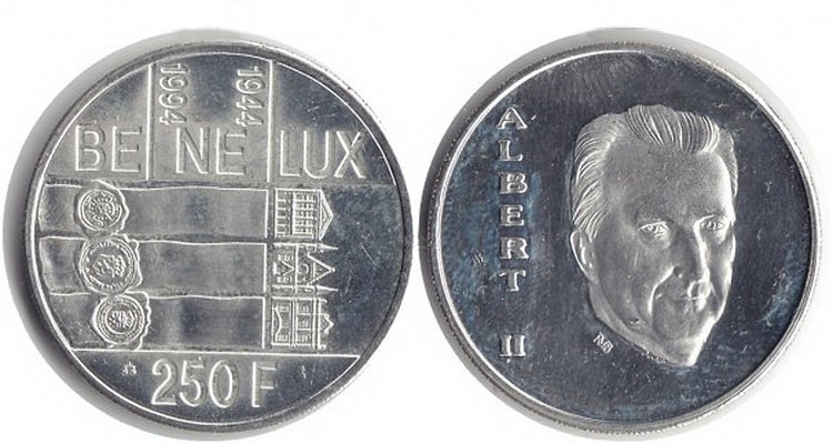 Монета с изображением Альберта 2