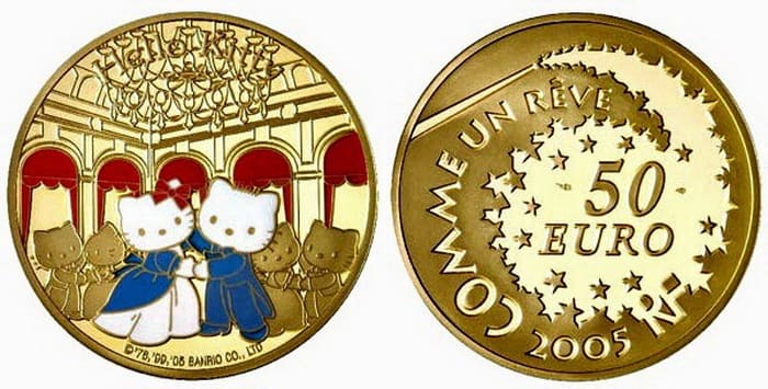 Hello Kitty монета 2005 года