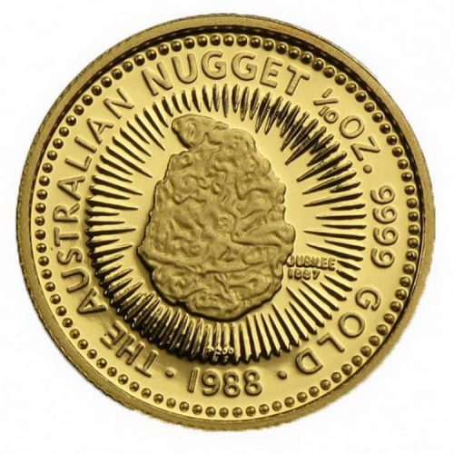 австралийская монета из серии Золотой самородок