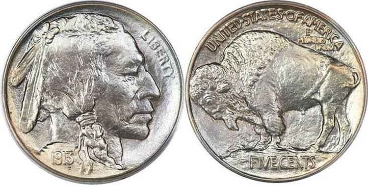 Американский буффало пятнацитицентровая монета