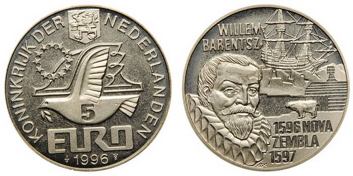 монета «Виллем Беренц» 1996 г.