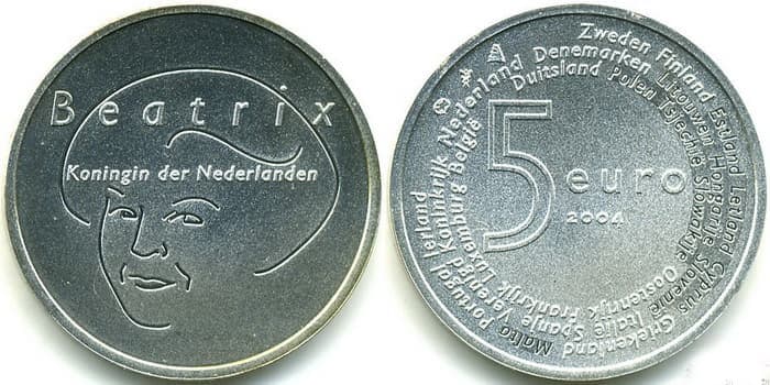 монета голландские евро 