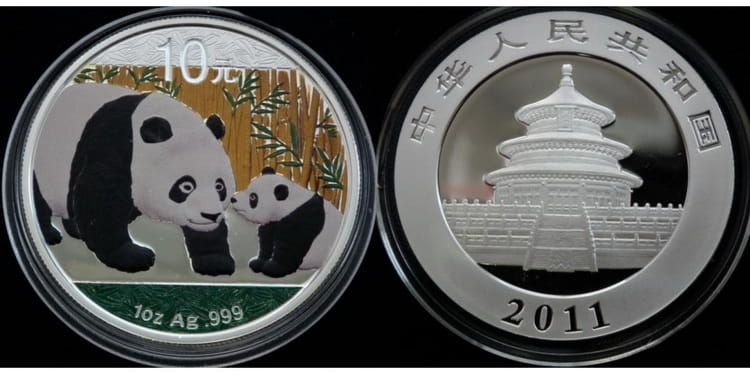Дизайн монеты из серии Панд