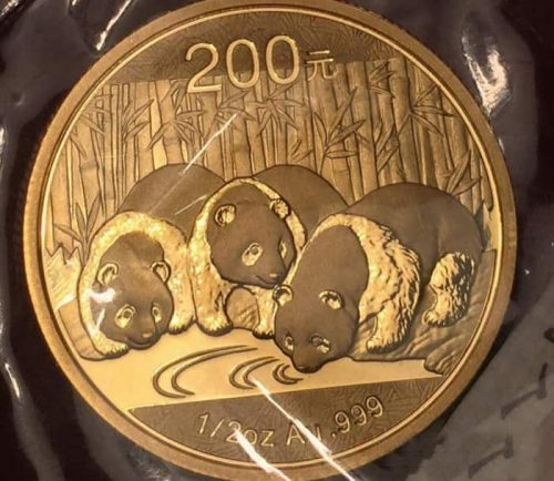Золотая Панда 200 юаней