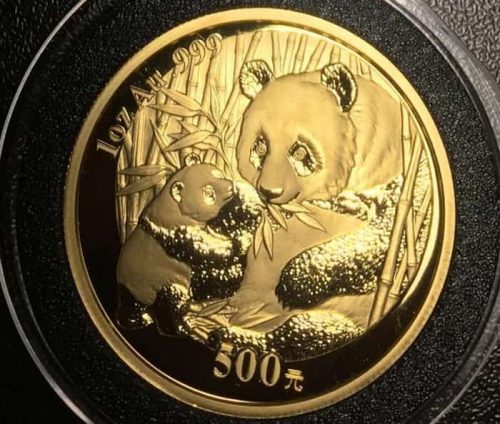 Золотая Панда 500 юаней