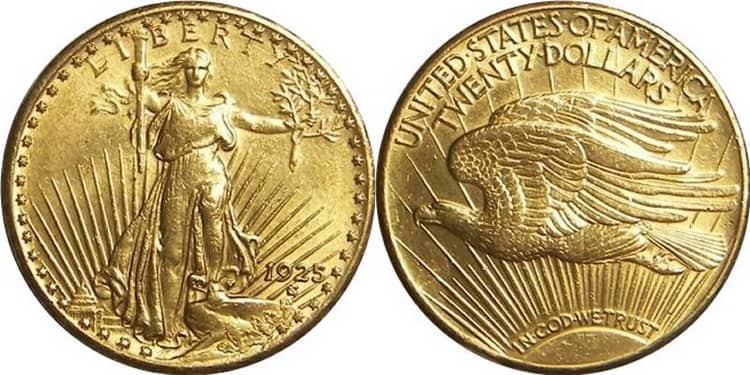 Золотая монета с позначкой Pre-33
