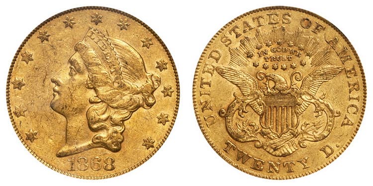Монета «LIBERTY» тип 1866-1876