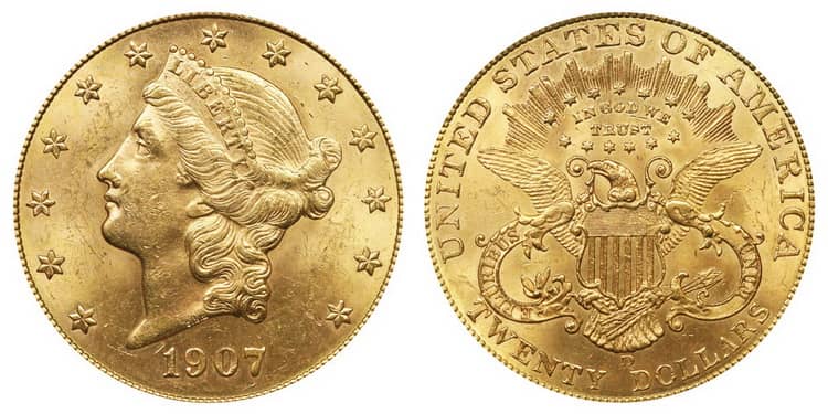 Монета «LIBERTY» тип 1877-1907