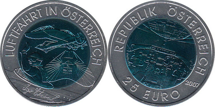 Монета «Австрийская авиация»
