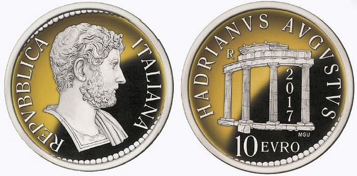 Монета Римские императоры Адриан Август