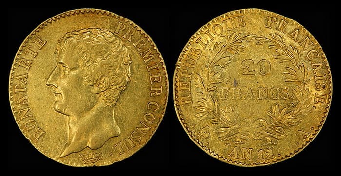 золотая монета Наполеондор