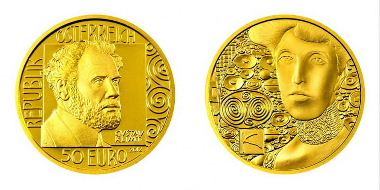 Золотая монета Портрет Адели Блох-Бауэр