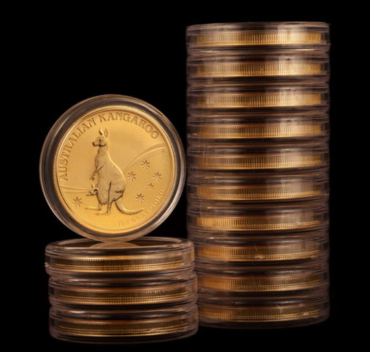 Упаковка монет с серии кенгуру