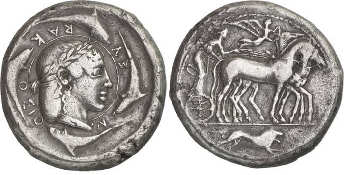 Серебряные монеты в Древней Греции можно было легко отличить по символике