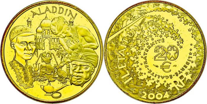 золотая монета 2004 года