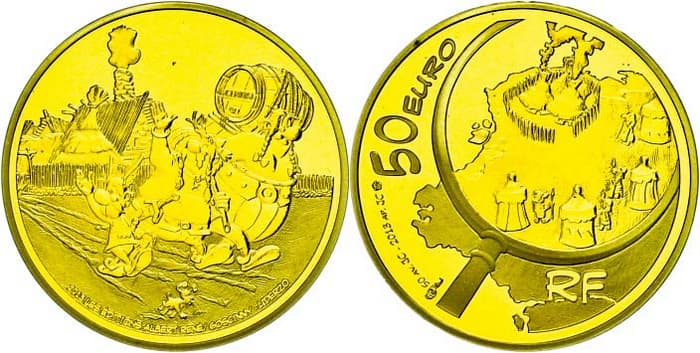 золотая монета 2007 года Франция