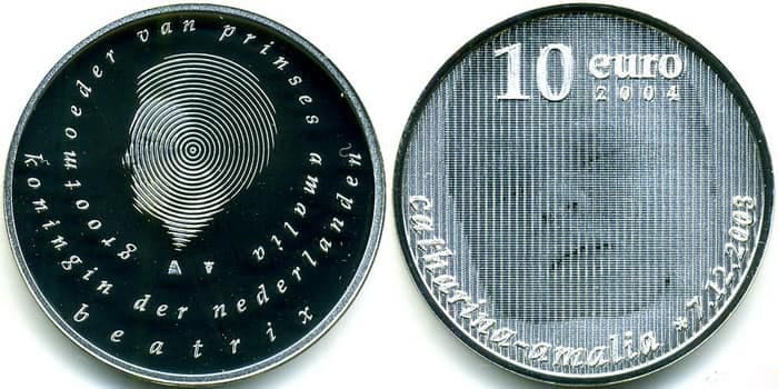 монета «Рождение принцессы Катарины-Амалии» 2004 г
