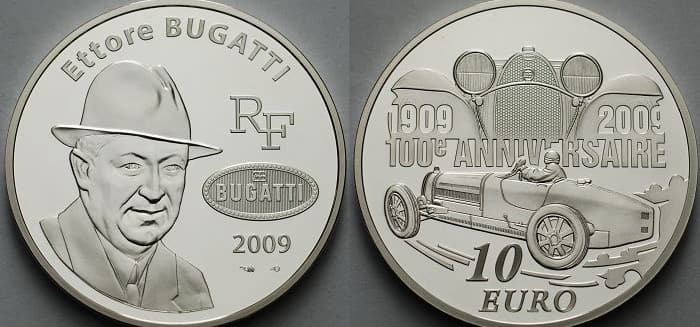 памятная монета Франции 2009 года