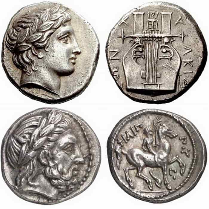 разные монеты древней греции