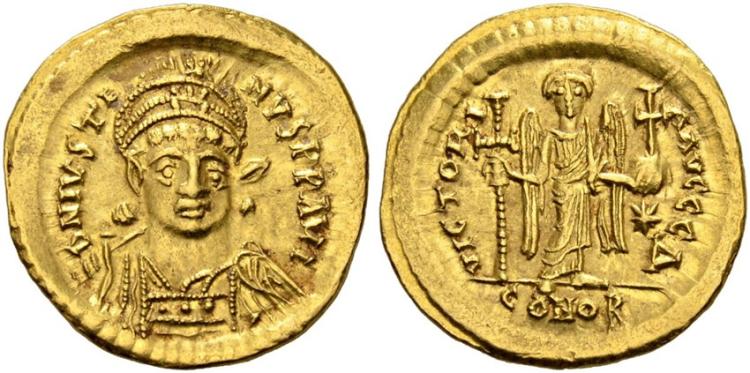 Solidus coins of Byzantine Empire