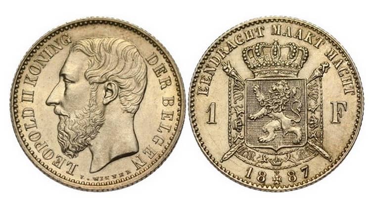 Belgian antique gold and silver coins