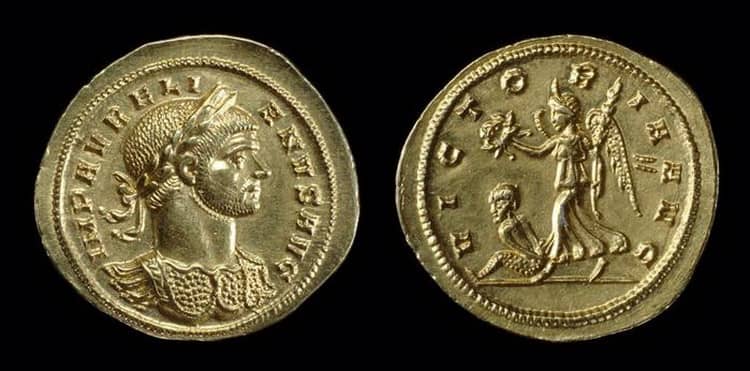 монет ауреус Чеканка 31 года до нашей эры