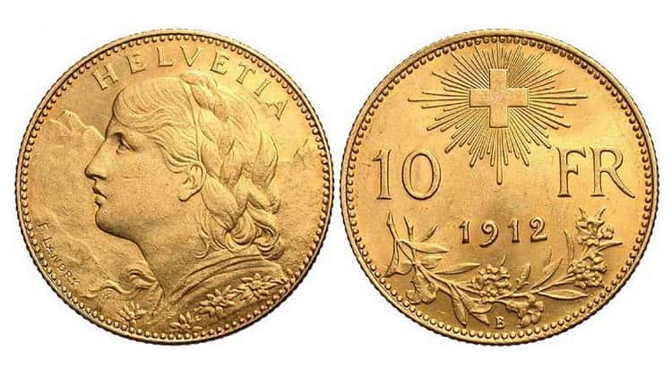 10 Swiss francs (1911-1922)