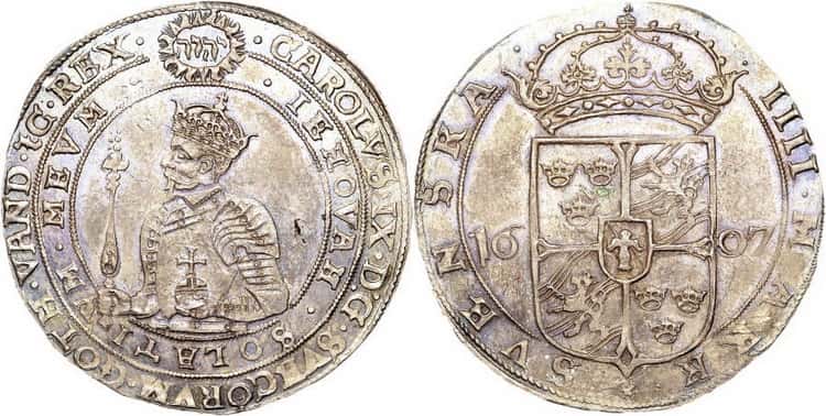 4 марки 1599-1611 гг. «Карл IX»