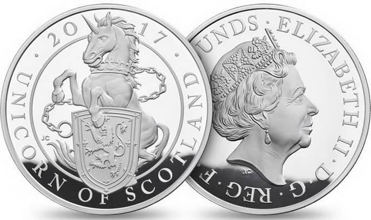 Тираж монет «Единорог из Шотландии»