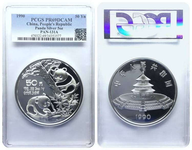 platinum coins from Panda series
