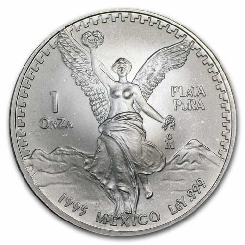 Серебряный либертад весом 1 унция 1995 г