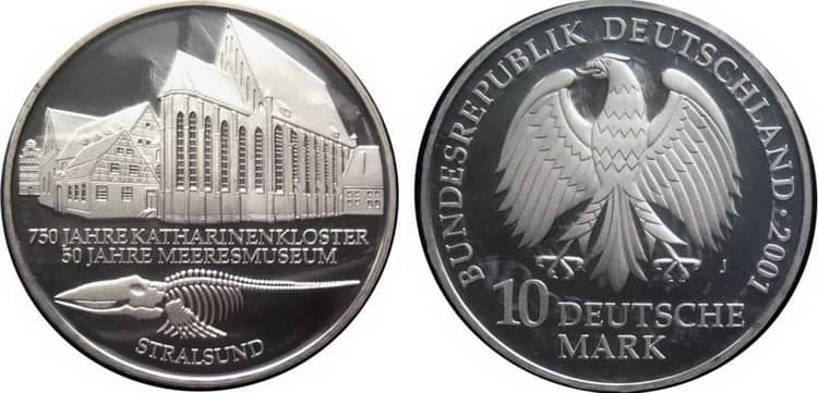 Монета германии 10 марок