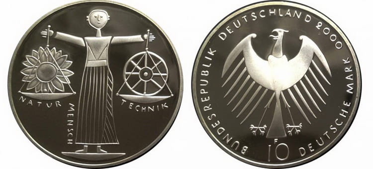 10 марок 2000 года германия