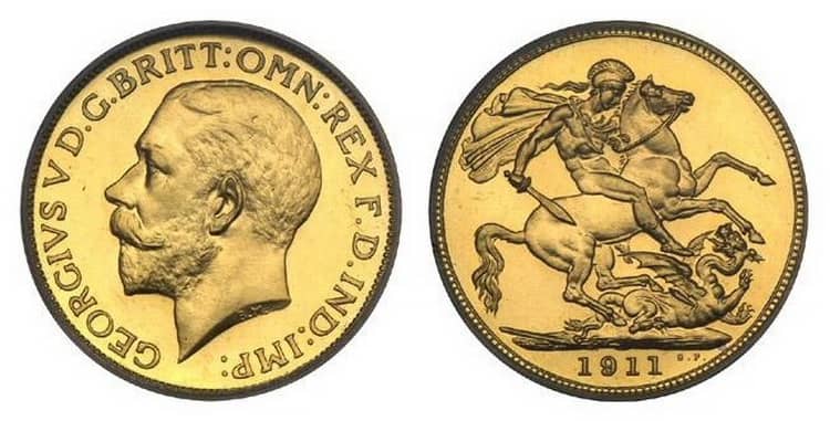 Монета с изображением Георгия Победоносца
