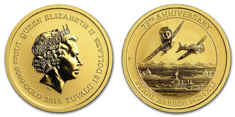 Характеристики золотой монеты Перл-Харбор