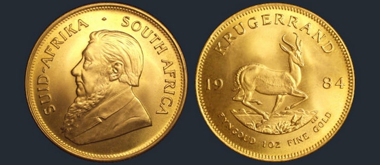 золотая монета Пола Крюгера 1 унция