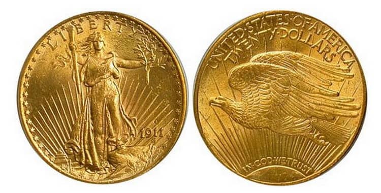 золотая монета двойной орел