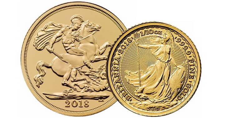 Золотые монеты 2018 года
